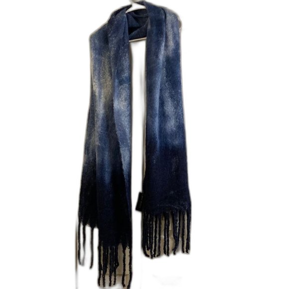 Steve Madden Tie Dye Scarf Navy / Black / Smoke - Picture 1 of 3